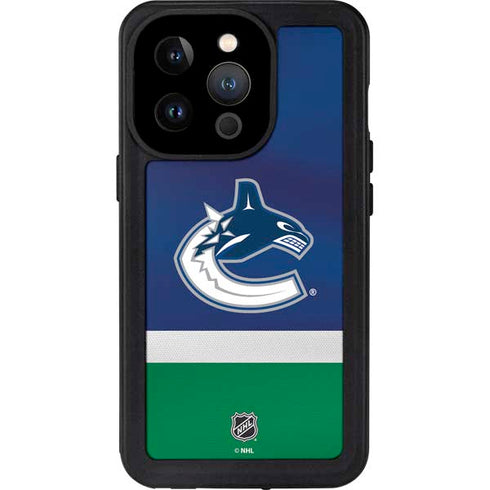 NHL Vancouver Canucks Jersey iPhone 15 Pro Waterproof Case