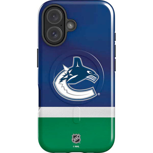 NHL Vancouver Canucks Jersey iPhone 16 Magsafe Impact Case