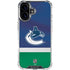 NHL Vancouver Canucks Jersey iPhone 16 Plus Clear Case