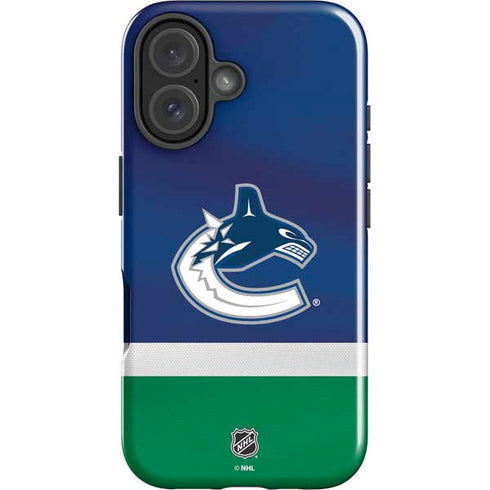 NHL Vancouver Canucks Jersey iPhone 16 Plus Impact Case