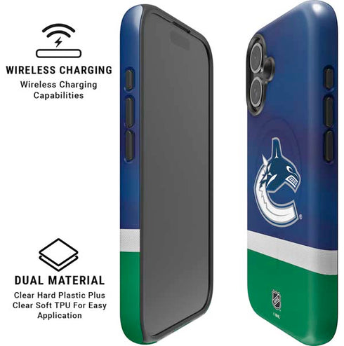 NHL Vancouver Canucks Jersey iPhone 16 Plus Magsafe Impact Case