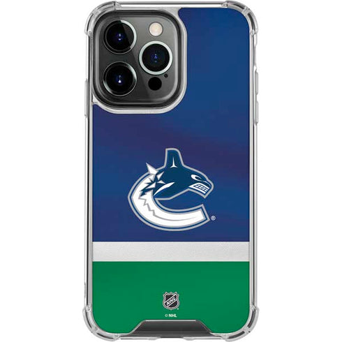 NHL Vancouver Canucks Jersey iPhone 16 Pro Clear Case
