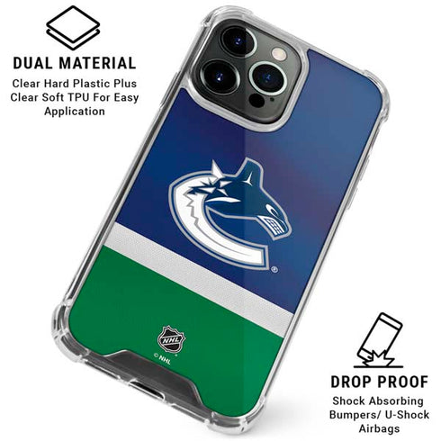 NHL Vancouver Canucks Jersey iPhone 16 Pro Clear Case