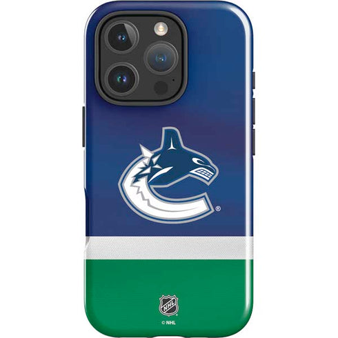 NHL Vancouver Canucks Jersey iPhone 16 Pro Max Impact Case