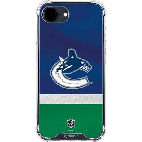 NHL Vancouver Canucks Jersey iPhone 16e Clear Case