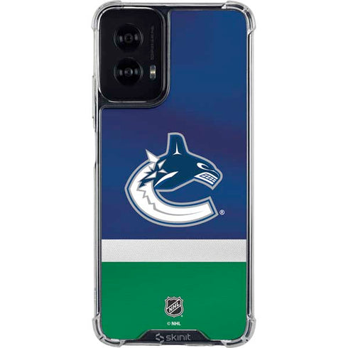 NHL Vancouver Canucks Jersey Moto G Power 5G (2024) Clear Case
