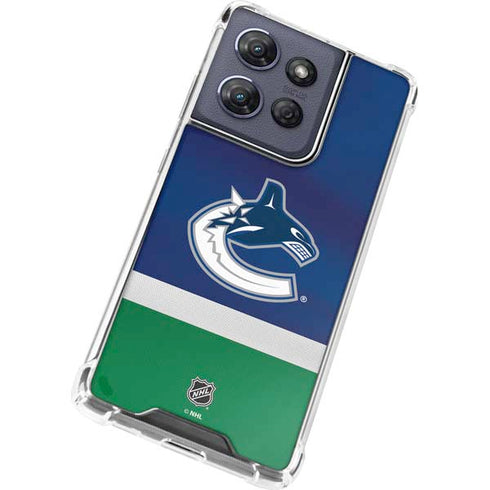 NHL Vancouver Canucks Jersey Moto G Stylus 5G (2025) Clear Case