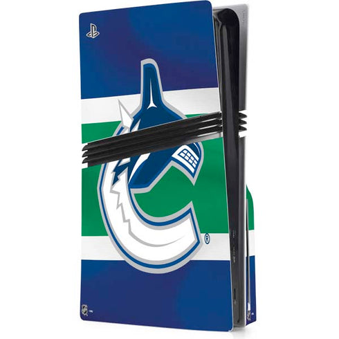 NHL Vancouver Canucks Jersey PS5 Pro Disk Console Skin