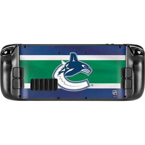 NHL Vancouver Canucks Jersey Steam Deck Handheld Gaming Computer OLED Skin