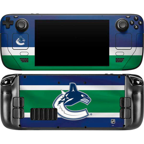 NHL Vancouver Canucks Jersey Steam Deck Handheld Gaming Computer Skin
