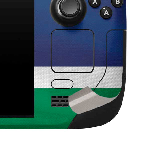 NHL Vancouver Canucks Jersey Steam Deck Handheld Gaming Computer Skin