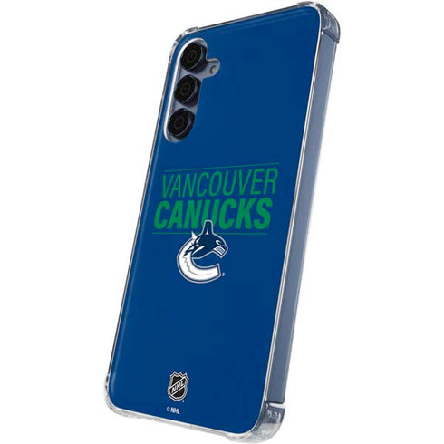 NHL Vancouver Canucks Lineup Galaxy A35 5G Clear Case