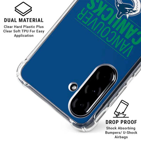 NHL Vancouver Canucks Lineup Galaxy A36 5G Clear Case