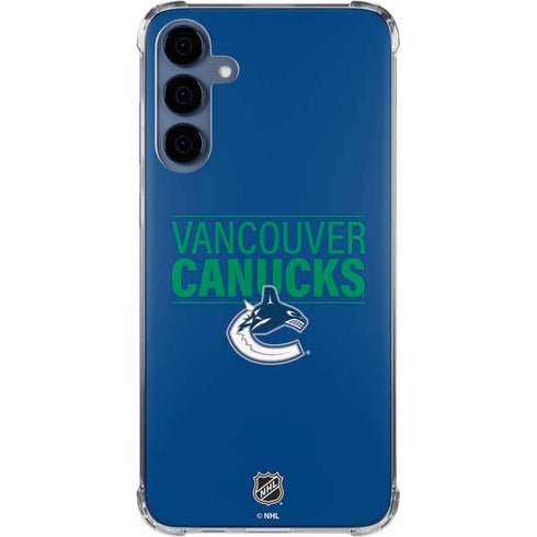 NHL Vancouver Canucks Lineup Galaxy A55 5G Clear Case