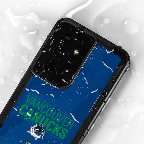 NHL Vancouver Canucks Lineup Galaxy S24 Ultra Waterproof Case