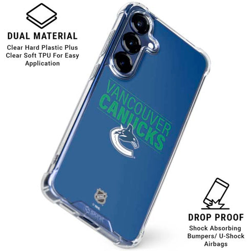 NHL Vancouver Canucks Lineup Galaxy S25 Clear Case