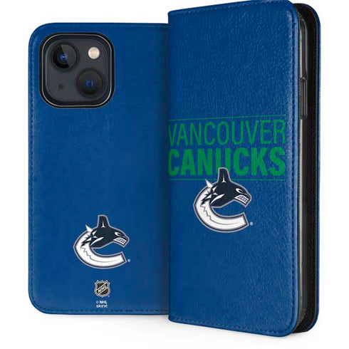 NHL Vancouver Canucks Lineup iPhone 15 Plus Folio Case