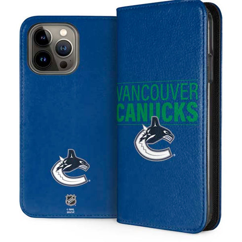 NHL Vancouver Canucks Lineup iPhone 15 Pro Max Folio Case