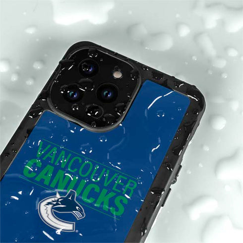 NHL Vancouver Canucks Lineup iPhone 15 Pro Waterproof Case