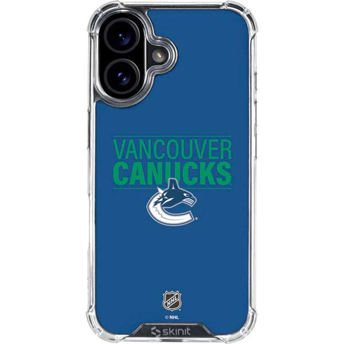 NHL Vancouver Canucks Lineup iPhone 16 Clear Case