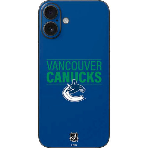 NHL Vancouver Canucks Lineup iPhone 16 Plus Skin