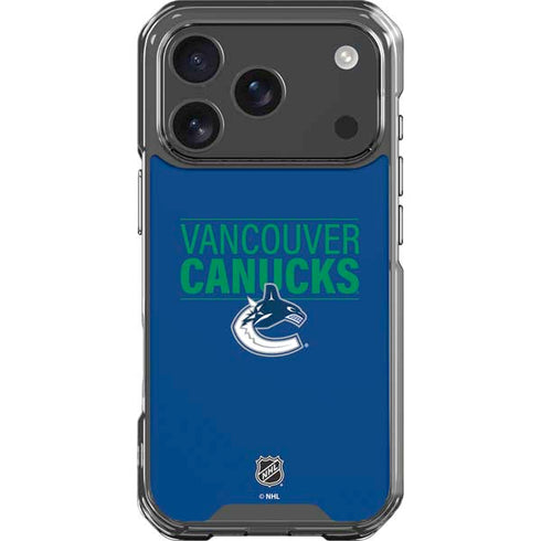 NHL Vancouver Canucks Lineup iPhone 18 Pro Clear Case
