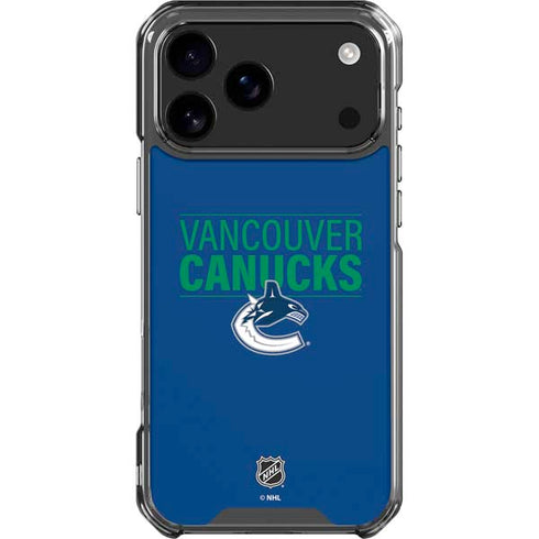 NHL Vancouver Canucks Lineup iPhone 18 Pro Max Clear Case