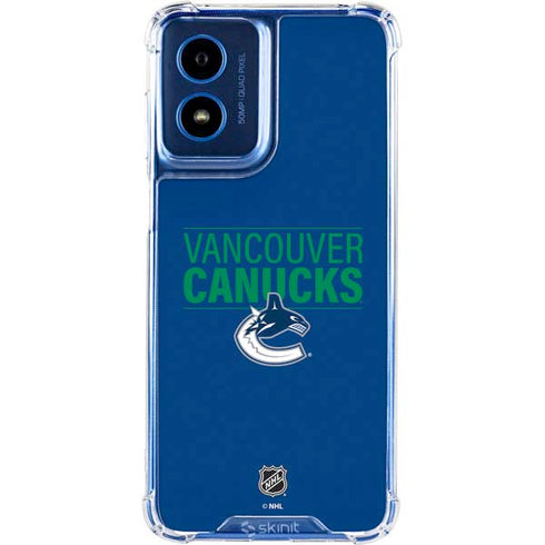 NHL Vancouver Canucks Lineup Moto G 5G (2024) Clear Case