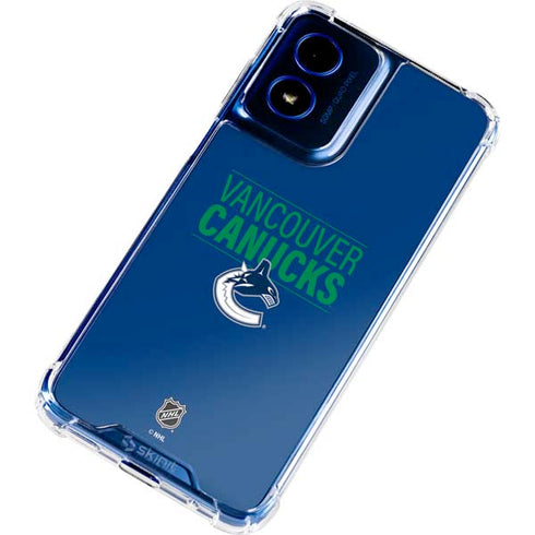 NHL Vancouver Canucks Lineup Moto G 5G (2024) Clear Case
