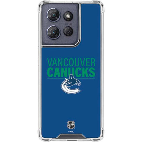NHL Vancouver Canucks Lineup Moto G Stylus 5G (2025) Clear Case