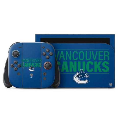 NHL Vancouver Canucks Lineup Nintendo Switch 2 (2025) with Joy-Con Skin