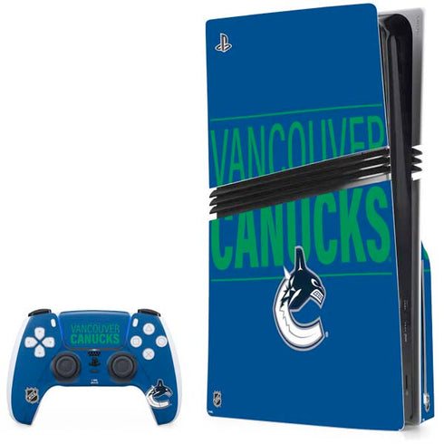 NHL Vancouver Canucks Lineup PS5 Pro Disk Bundle Skin