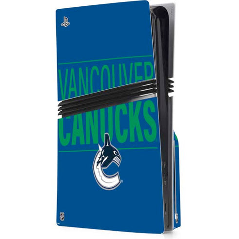 NHL Vancouver Canucks Lineup PS5 Pro Disk Console Skin
