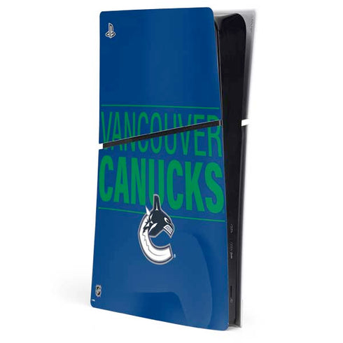 NHL Vancouver Canucks Lineup PS5 Slim Digital Edition Console Skin