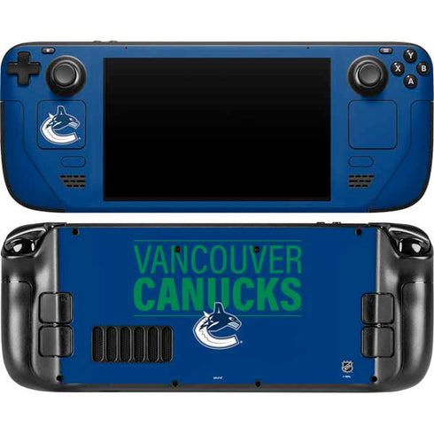 NHL Vancouver Canucks Lineup Steam Deck Handheld Gaming Computer OLED Skin