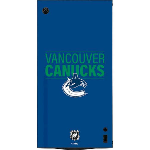 NHL Vancouver Canucks Lineup XBox Series X Digital Edition Console Skin