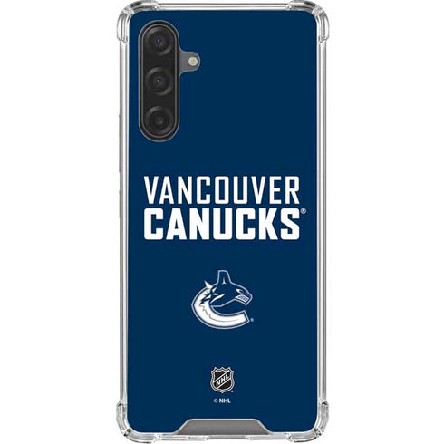 NHL Vancouver Canucks Solid Background Galaxy A17 Clear Case