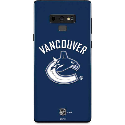 NHL Vancouver Canucks Solid Background Galaxy Note 9 Skin
