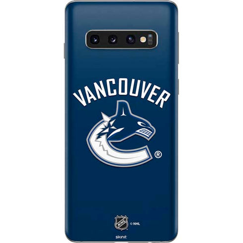 NHL Vancouver Canucks Solid Background Galaxy S10 Skin
