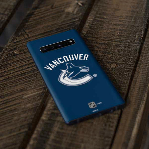 NHL Vancouver Canucks Solid Background Galaxy S10 Skin