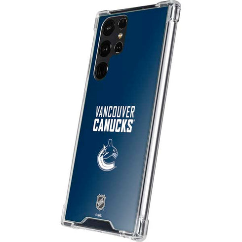 NHL Vancouver Canucks Solid Background Galaxy S23 Ultra Clear Case