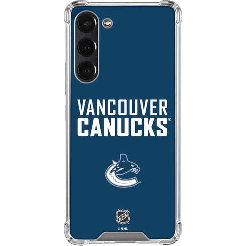 NHL Vancouver Canucks Solid Background Galaxy S24 FE Clear Case