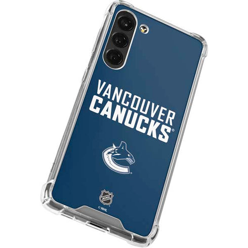 NHL Vancouver Canucks Solid Background Galaxy S24 FE Clear Case