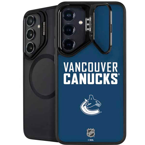 NHL Vancouver Canucks Solid Background Galaxy S25 Kickstand Case