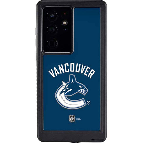 NHL Vancouver Canucks Solid Background Galaxy S24 Ultra Waterproof Case