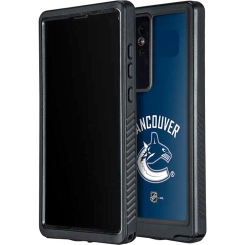 NHL Vancouver Canucks Solid Background Galaxy S24 Ultra Waterproof Case