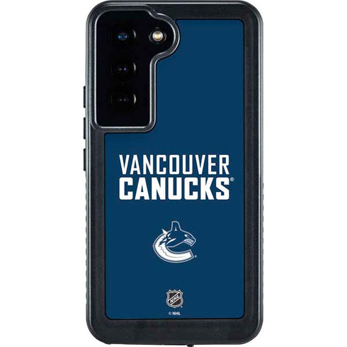 NHL Vancouver Canucks Solid Background Galaxy S24 Waterproof Case