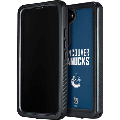 NHL Vancouver Canucks Solid Background Galaxy S24 Waterproof Case
