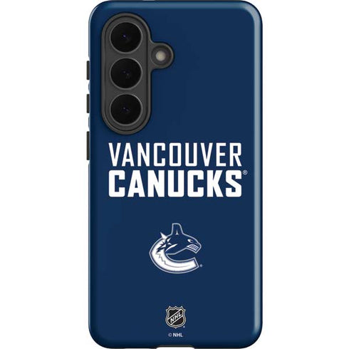 NHL Vancouver Canucks Solid Background Galaxy S26 Impact Case