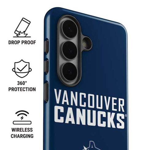 NHL Vancouver Canucks Solid Background Galaxy S26 Impact Case